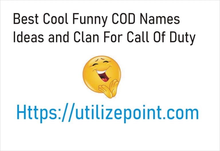 Best Cool Funny COD Names Ideas and Clan For Call Of Duty